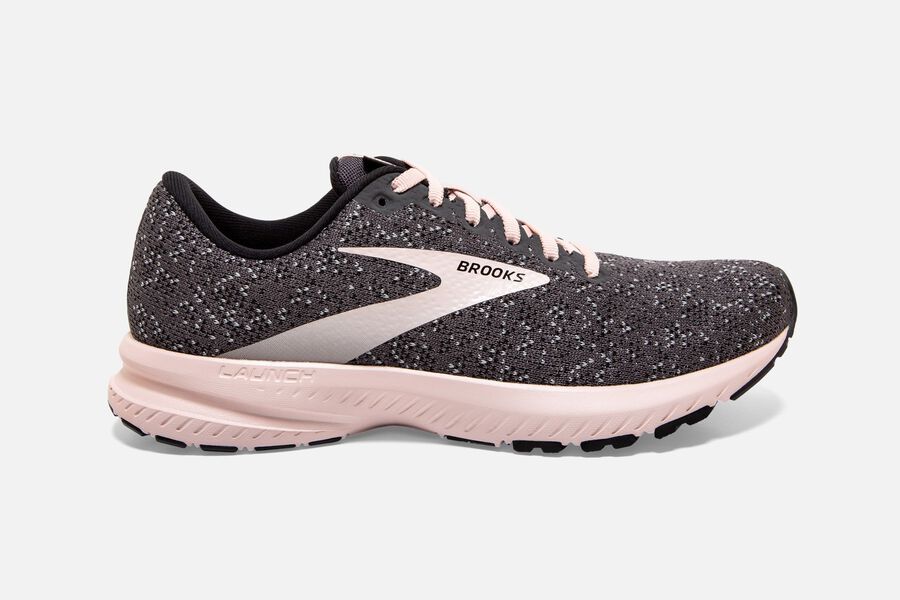 Zapatillas Running Brooks Launch 7 Mujer Negras/Moradas Ofertas NBLF82501